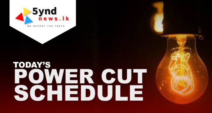Power cut schedule