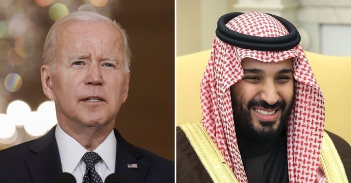 Joe Biden informs the Saudi Crown Prince that he is responsible for the murder of Jamal Khashoggi.